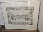 Ets van het oude CWZ ziekenhuis in Nijmegen Jan Hein v Rooy, Antiek en Kunst, Kunst | Etsen en Gravures, Ophalen
