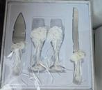 Elegante parel bruiloft bestek., Ophalen of Verzenden, Zo goed als nieuw, Wit, Accessoires