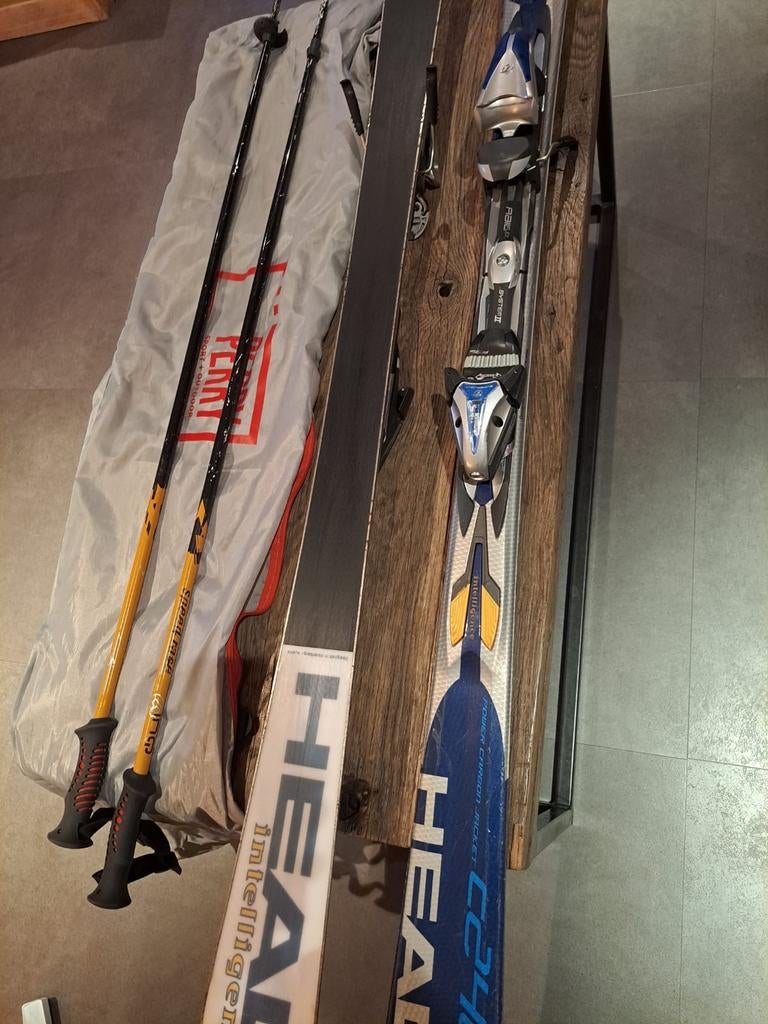 Head Ski's met Stokken - Goede Conditie, Ophalen, 140 tot 160 cm, Gebruikt, Carve