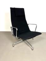 Vintage Eames EA124 aluminium lounge stoel, Vitra jaren 80, Huis en Inrichting, Fauteuils, Ophalen, Gebruikt, 75 tot 100 cm, 50 tot 75 cm