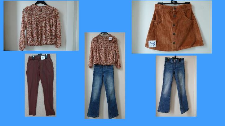 kleding maat 146 - 152, Kinderen en Baby's, Kinderkleding | Maat 146, Zo goed als nieuw, Meisje, Setje, Ophalen of Verzenden