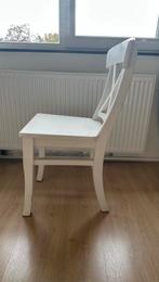 8 Witte Eetkamerstoelen, Huis en Inrichting, Stoelen, Ophalen, Gebruikt, Wit, Vijf, Zes of meer stoelen