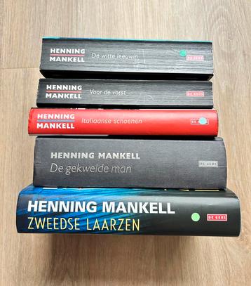 5 boeken van Henning Mankell beschikbaar voor biedingen