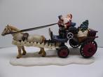 Luville Kerstdorp  Santa and child carriage  -  600718, Verzenden, Zo goed als nieuw