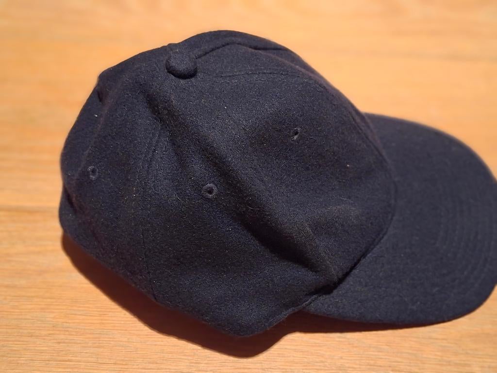 Wollen pet donkerblauw, Onbekend, One size fits all, Ophalen of Verzenden, Pet