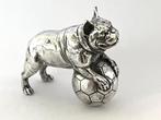 Zilveren Franse Bull  miniatuur., Ophalen of Verzenden, Zilver