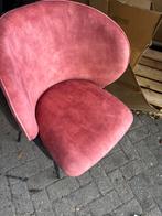 Eetkamerstoel Roze Velvet, Huis en Inrichting, Stoelen, Ophalen of Verzenden, Nieuw, Stof, Eén