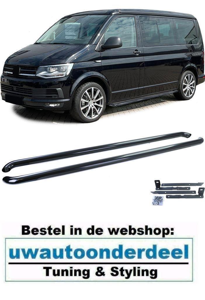 Sidebars RVS glans Zwart V 2 Geschikt Voor VW Transporter T5, Auto diversen, Tuning en Styling, Ophalen of Verzenden