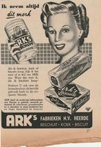 Retro reclame 1955 Ark's Heerde beschuit altijd dit merk, Ophalen of Verzenden, Overige typen
