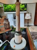 Mooie onyx marmeren tafellamp antiek, Ophalen of Verzenden