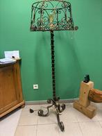 Antieke bronzen staande lamp, Huis en Inrichting, Lampen | Vloerlampen, Ophalen of Verzenden