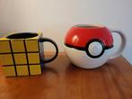 Pokemon Pokeball & Rubiks Kubus Mokken - Zo Goed Als Nieuw, Huis en Inrichting, Ophalen of Verzenden, Zo goed als nieuw