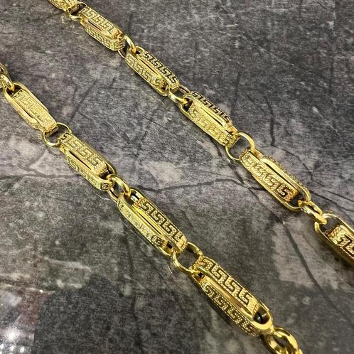 Prachtige 14 kt gouden monte carlo ketting, Sieraden, Tassen en Uiterlijk, Kettingen, Nieuw, Goud, Ophalen of Verzenden