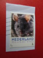 Persoonlijke zegel - Veldmuisje op papier - gest., Verzenden, Na 1940, Gestempeld