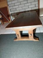 Eiken salon tafel, Ophalen, Gebruikt, 100 tot 150 cm, 50 tot 100 cm
