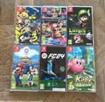 Switch oa FC24, kirby, splatoon 3, luigi mansion 2, Spelcomputers en Games, Ophalen, Zo goed als nieuw, Sport, 3 spelers of meer