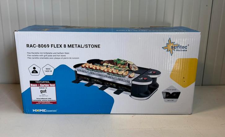 Grill plaat - Gourmetstel RAC-8069 NIEUW, Witgoed en Apparatuur, Gourmetstellen, Nieuw, 8 personen of meer, Ophalen of Verzenden