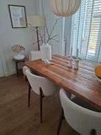 Robuuste hairpin eettafel 160x80x5, Huis en Inrichting, Tafels | Eettafels, Ophalen, Gebruikt, 150 tot 200 cm, Vier personen