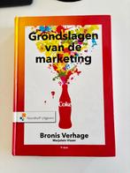 Grondslagen van de marketing 9e druk 2018 987-90-01-85317-4, Ophalen of Verzenden, Zo goed als nieuw, Economie en Marketing