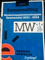 Samenvatting Maatschappijwetenschappen HAVO 2023-2024, Boeken, Ophalen of Verzenden, Zo goed als nieuw, HAVO, Maatschappijleer
