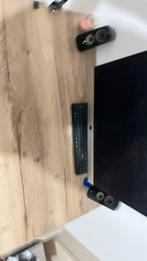 Modern bureau licht hout – wit metalen frame, Ophalen of Verzenden, Zo goed als nieuw