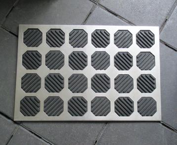Design rvs deurmat - afm. 60 x 40 cm beschikbaar voor biedingen