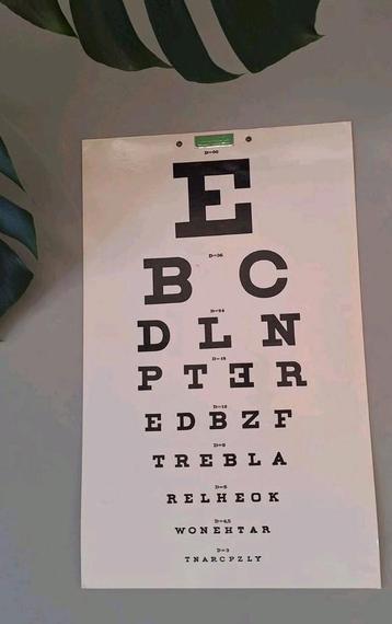 Prachtige vintage visuskaart, ogenkaart. beschikbaar voor biedingen