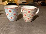 2x kopjes pip, Huis en Inrichting, Keuken | Servies, Ophalen of Verzenden, Zo goed als nieuw, Overige stijlen, Kop(pen) en/of Schotel(s)
