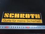 sticker SCHROTH Gurte für meine Sicherheit, Ophalen, Zo goed als nieuw, Sticker