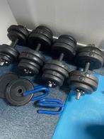 Dumbells/halterset, Sport en Fitness, Fitnessmaterialen, Ophalen, Zo goed als nieuw, Halterset