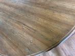 Robuuste, stoere, sobere , oude eiken ronde eettafel 140cm, Huis en Inrichting, Tafels | Eettafels, Gebruikt, 100 tot 150 cm, Ophalen of Verzenden