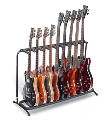 Gitaarstandaard voor 9 elektrische gitaren of 5 akoestische