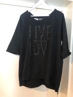 MOET WEG! Zwarte jogging stof sweater trui zwart 50/52, Verzenden, Zwart, Trui of Vest, Casual Ladies