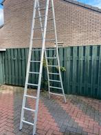 Als nieuw!Solide reformladder 2x12 sporten., Doe-het-zelf en Verbouw, Ladders en Trappen, Ophalen of Verzenden, Zo goed als nieuw