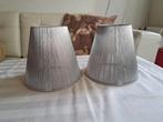 2 klemkapjes zilver samen € 4,50, Huis en Inrichting, Lampen | Lampenkappen, Ophalen of Verzenden, Minder dan 25 cm