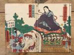 Twee Japanse houtblok prent boekjes (vormen één afbeelding), Verzenden