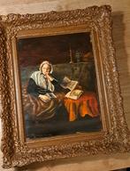 Schilderij: Oude Slapende Vrouw, Antiek en Kunst, Kunst | Schilderijen | Klassiek, Ophalen