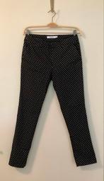 Broek Pantalon Costes, maat xs / s, zwart met witte stippen, Zwart, Ophalen of Verzenden, Zo goed als nieuw, Maat 34 (XS) of kleiner