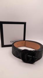 Originele zwart leder Gucci riem | GG canvas | 90 cm | nieuw, Ophalen of Verzenden, Gucci, Riem of Ceintuur, Echt leder