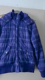 Paarse teddy winterjas maat 170, Kinderen en Baby's, Ophalen of Verzenden, Gebruikt, Meisje, Jas