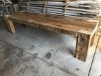balken tafel, Huis en Inrichting, Tafels | Eettafels, Ophalen, Gebruikt, 200 cm of meer, 50 tot 100 cm