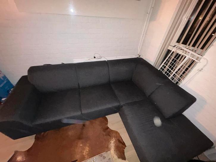 Hoekbank, Huis en Inrichting, Banken | Sofa's en Chaises Longues, Gebruikt, Vierpersoons of meer, 250 tot 300 cm, 100 tot 125 cm