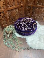 Vloerkussen / Loungekussen / Meditatie kussen / 40x20cm, Huis en Inrichting, ., Paars, Rond, Nieuw