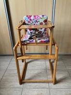 Houten kinderstoel met bloemenkussen, Kinderen en Baby's, Kinderstoelen, Ophalen, Gebruikt, Overige typen, Gordel(s)