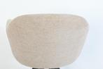 Luxe eetkamerstoelen licht taupe geweven gemêleerde stof, Overige kleuren, Nieuw, Ophalen of Verzenden, Metaal