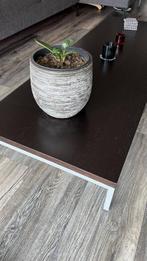 Mooie Salontafel Kronos - massief houten blad (Wengé kleur), Ophalen, Gebruikt, 100 tot 150 cm, 50 tot 100 cm