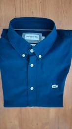 Lacoste overhemd blauw maat M, Blauw, Lacoste, Ophalen of Verzenden, Zo goed als nieuw