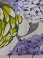 Prachtige stofstaal in paars/blauw/groen - hortensia, Hobby en Vrije tijd, Stoffen en Lappen, Ophalen of Verzenden, Nieuw, Paars
