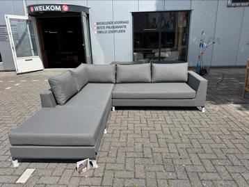 Woood Exotan Sicielie hoekbank grijs normaal showmodel 900,- beschikbaar voor biedingen