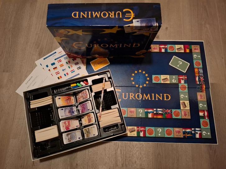 Spel Euromind, Hobby en Vrije tijd, Gezelschapsspellen | Bordspellen, Zo goed als nieuw, Vijf spelers of meer, Ophalen of Verzenden